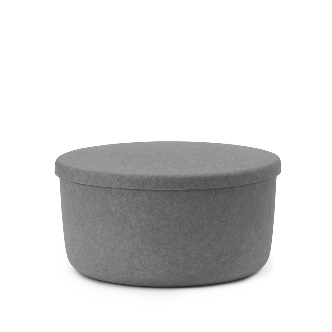 normann copenhagen | hide storage pouf | large grey