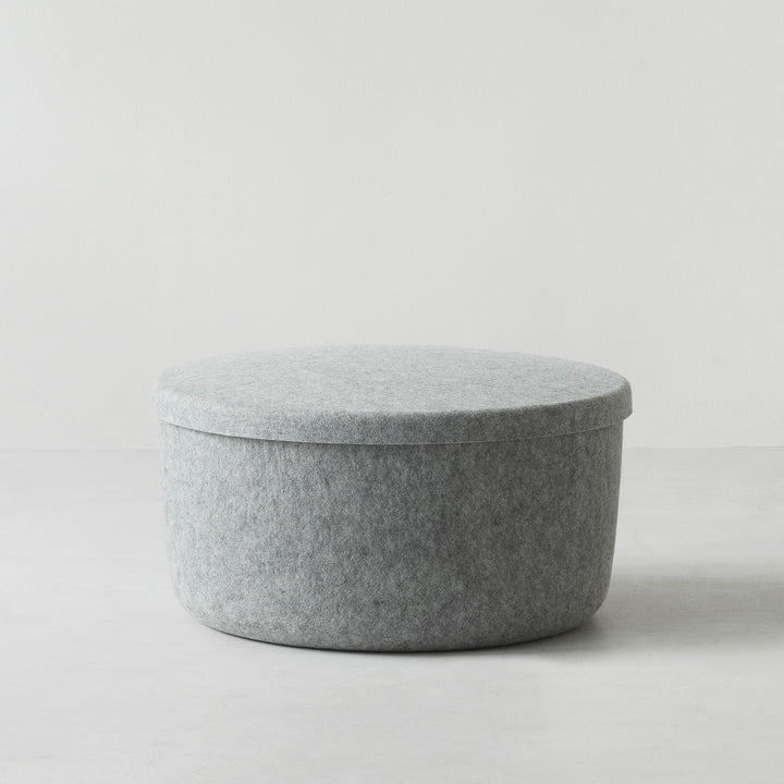 normann copenhagen | hide storage pouf | large grey