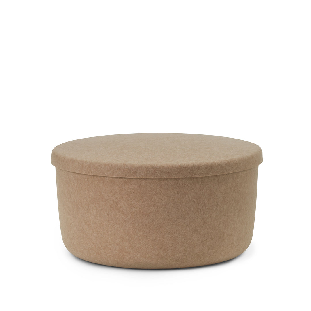 normann copenhagen | hide storage pouf | large sand