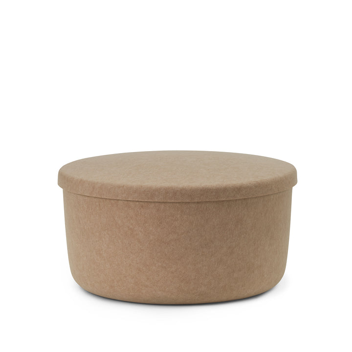 normann copenhagen | hide storage pouf | large sand