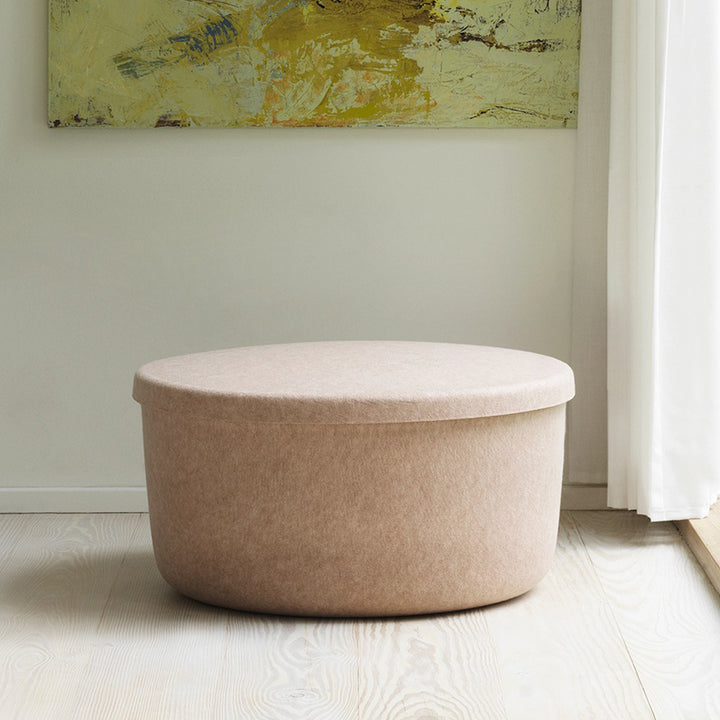 normann copenhagen | hide storage pouf | large sand