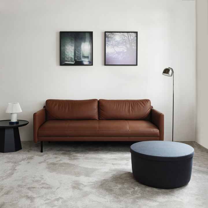 normann copenhagen | hide storage pouf | large blue