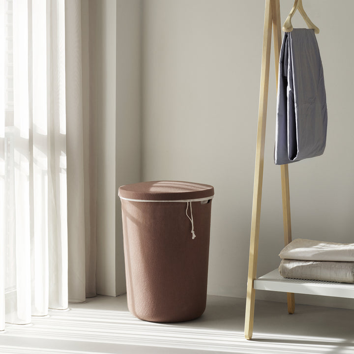 normann copenhagen | hide laundry basket | brown