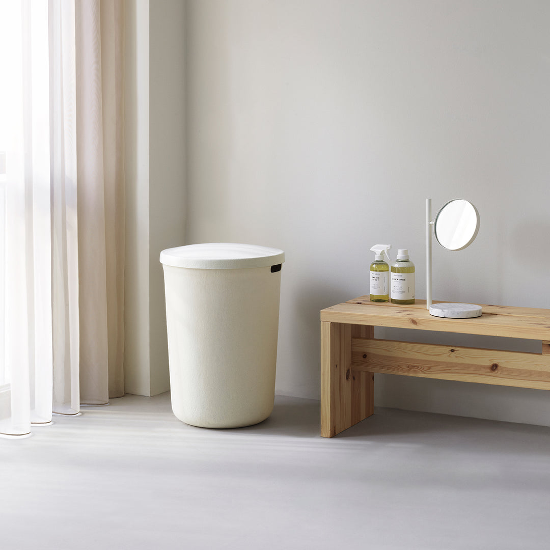 normann copenhagen | hide laundry basket | cream