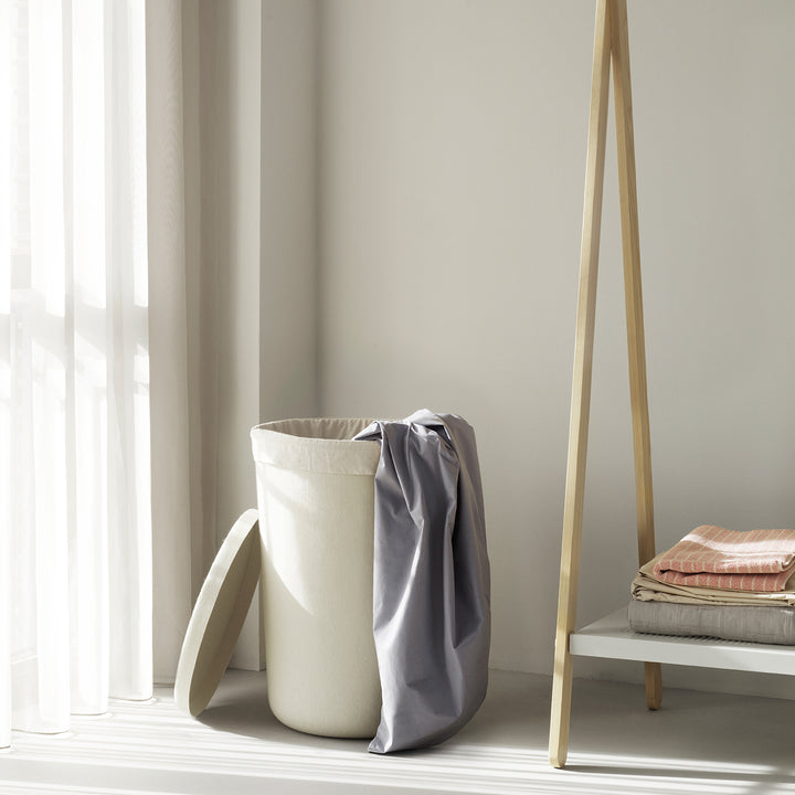 normann copenhagen | hide laundry basket | cream