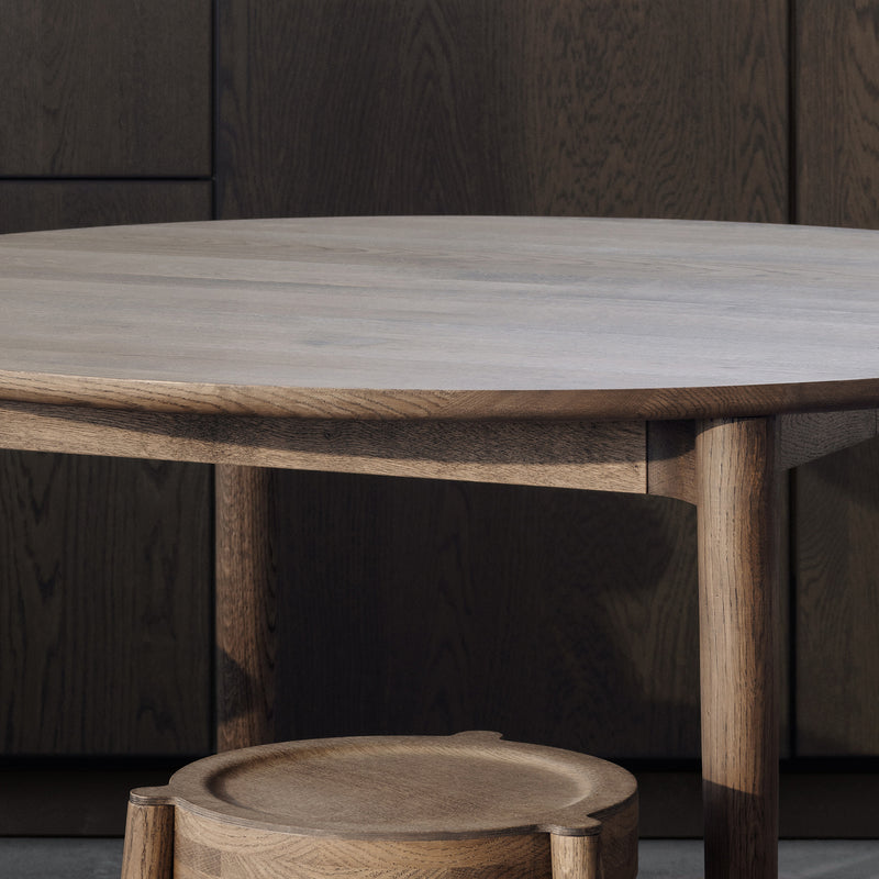 northern | expand dining table | circular 120cm | light oiled oak