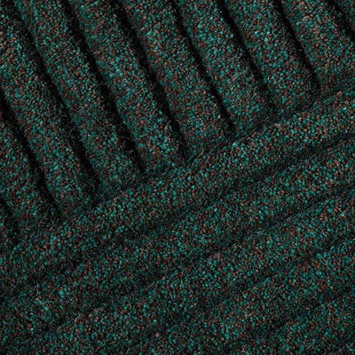 northern | row circular floor rug 270cm | dark green