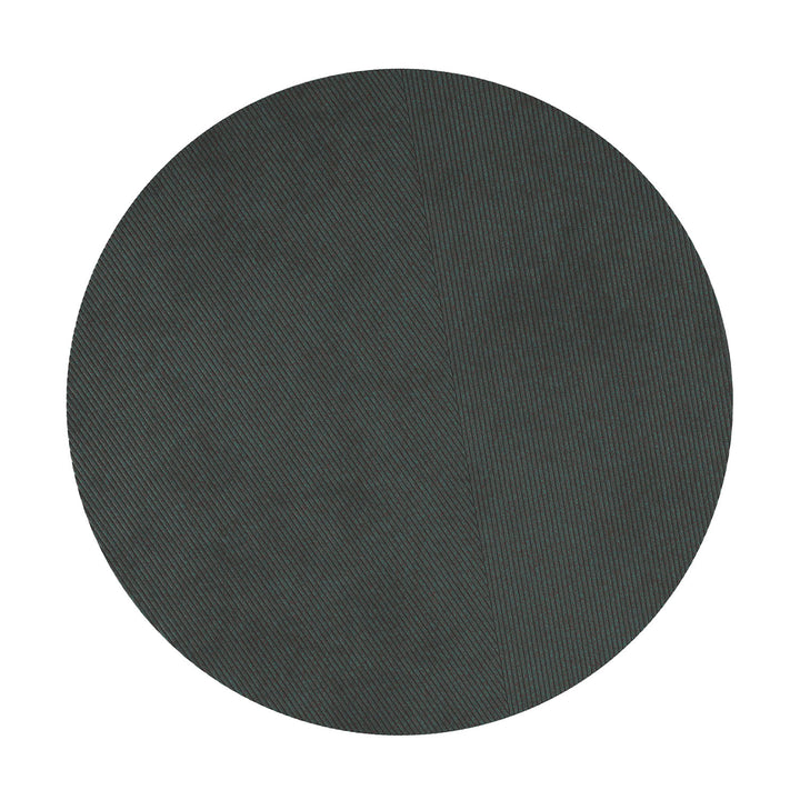 northern | row circular floor rug 270cm | dark green - LC