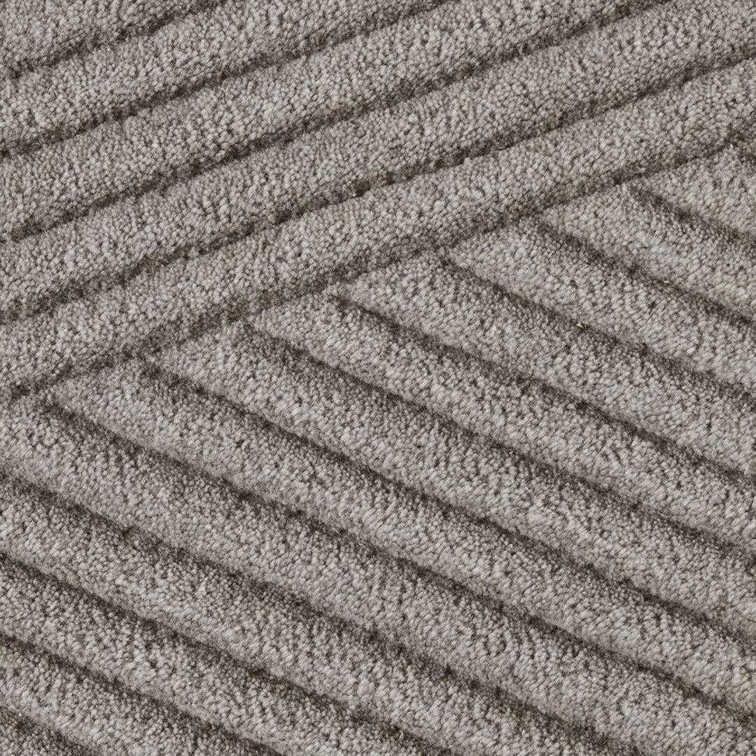 northern | row circular floor rug 270cm | light grey - LC