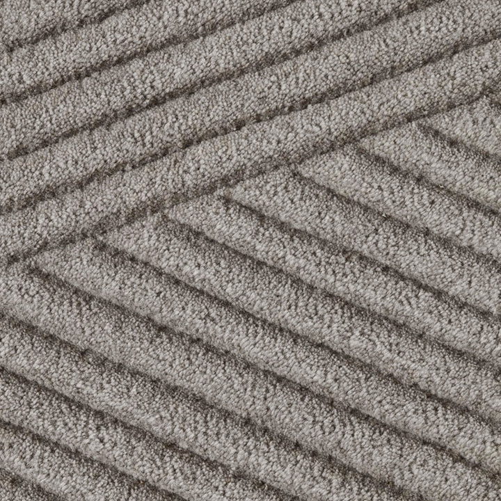 northern | row circular floor rug 270cm | light grey - LC