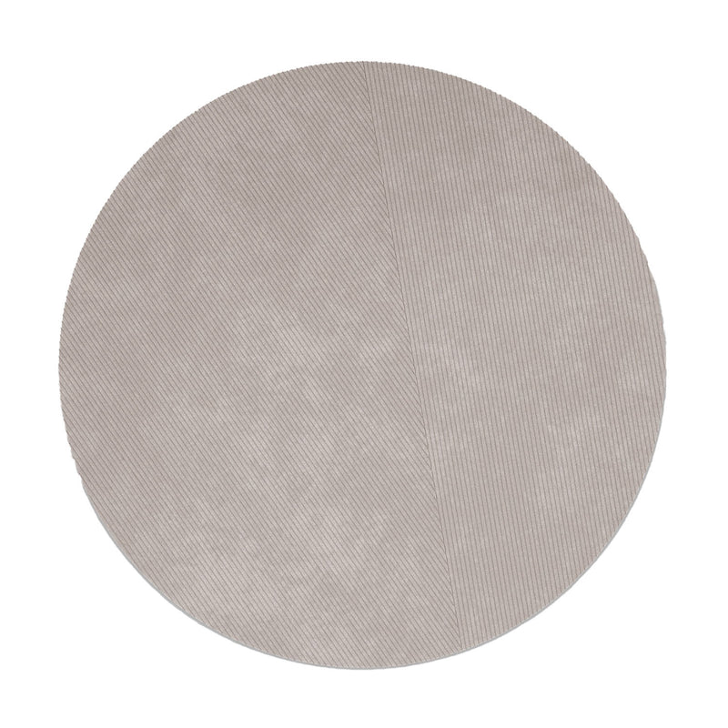 northern | row circular floor rug 270cm | light grey