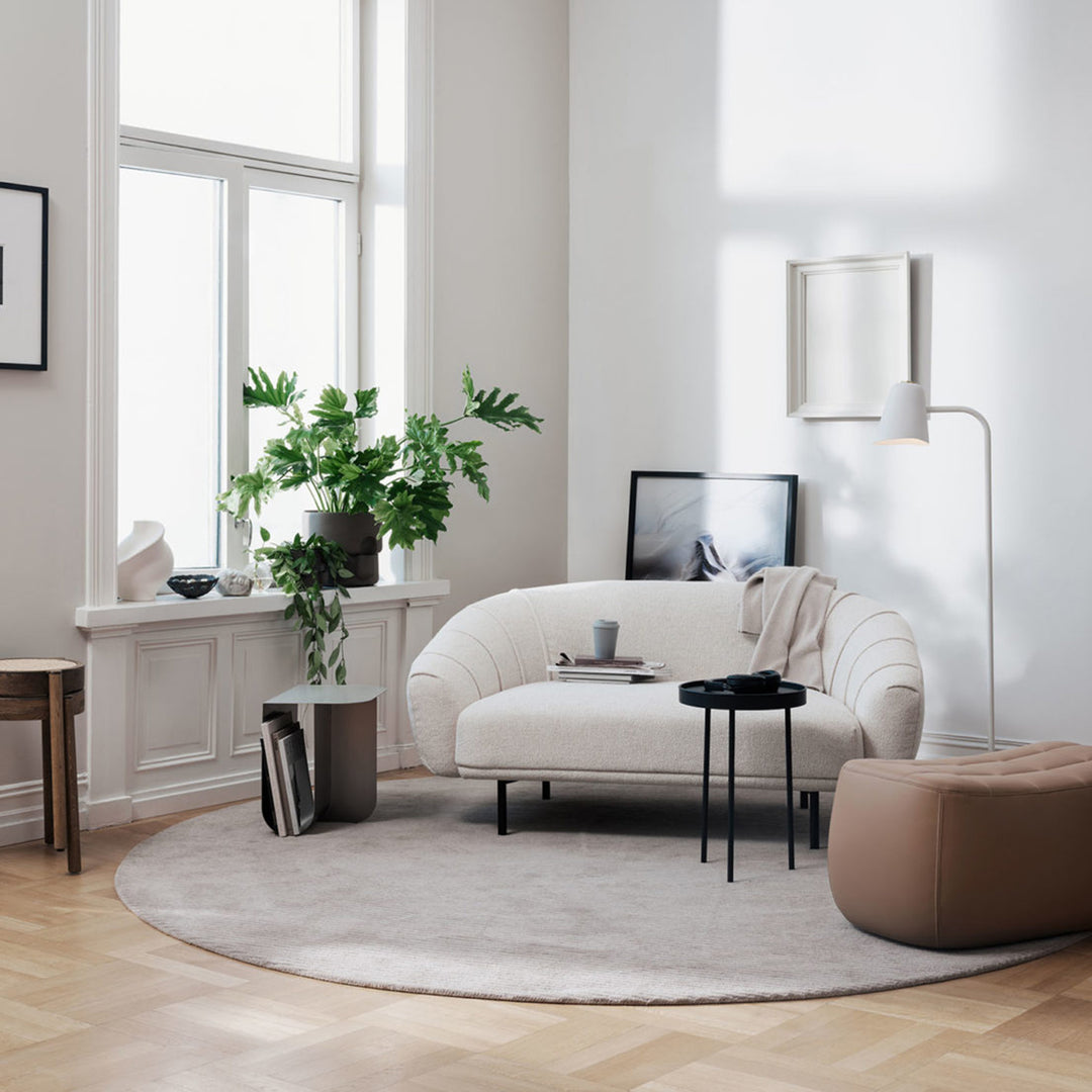 northern | row circular floor rug 270cm | light grey - LC