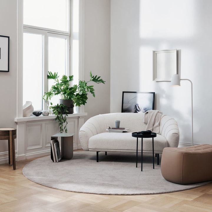 northern | row circular floor rug 270cm | light grey - LC