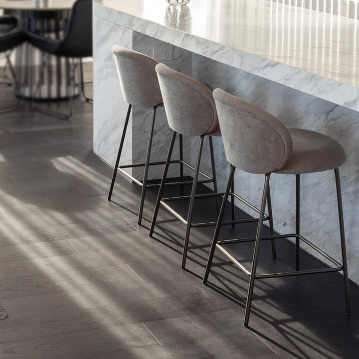 freifrau | ona kitchen stool 65cm | maple 732 + steel bronze glaze frame
