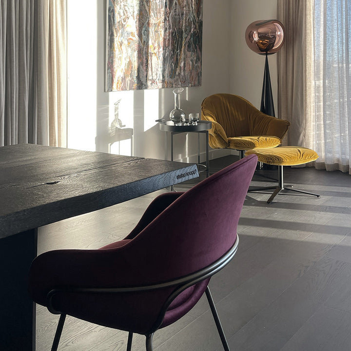 freifrau | marie lounge chair | x-base frame | adamo + eva tabacco