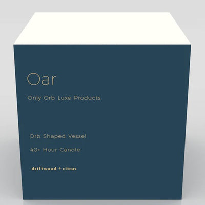 only orb | teak orb scented candle | oar