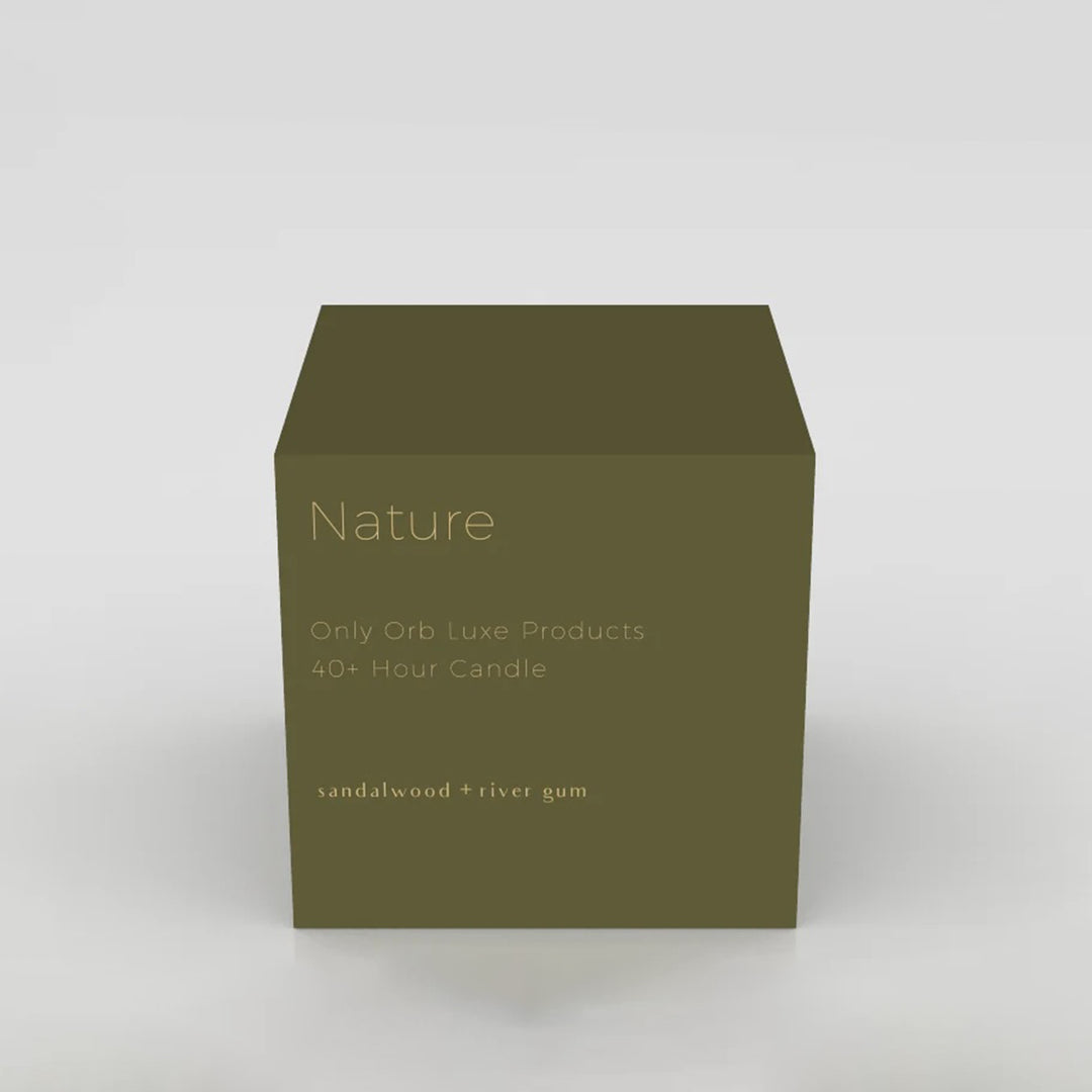 only orb | NATURE scented candle | sandalwood + river gum