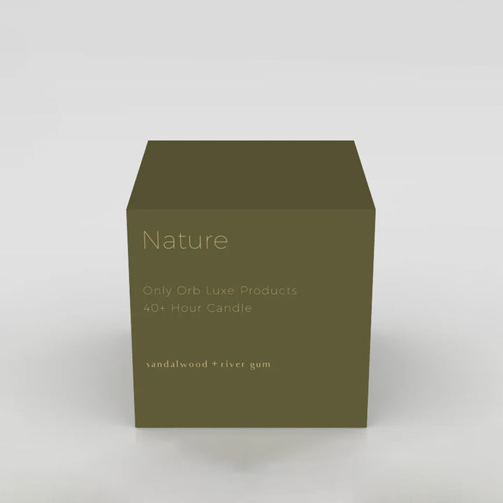 only orb | NATURE scented candle | sandalwood + river gum