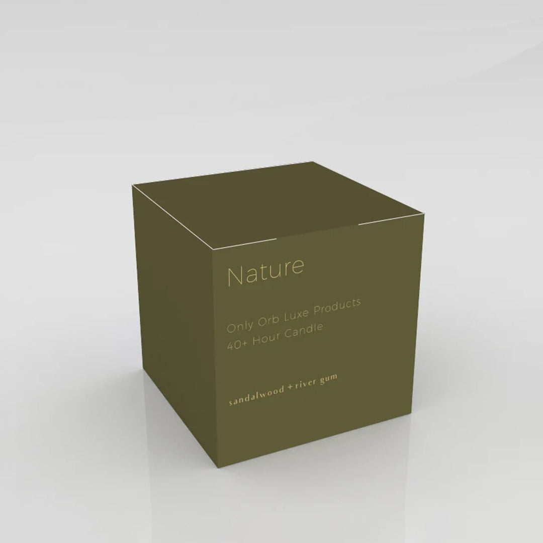only orb | NATURE scented candle | sandalwood + river gum