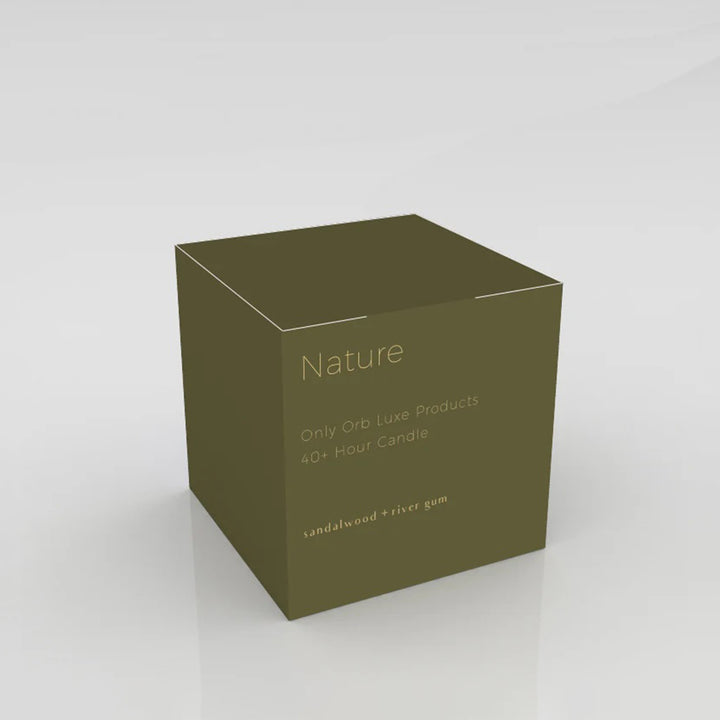 only orb | NATURE scented candle | sandalwood + river gum