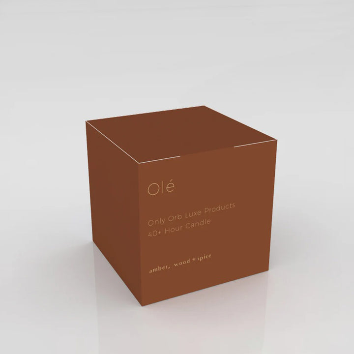 only orb | OLE scented candle refill | amber + wood + spice