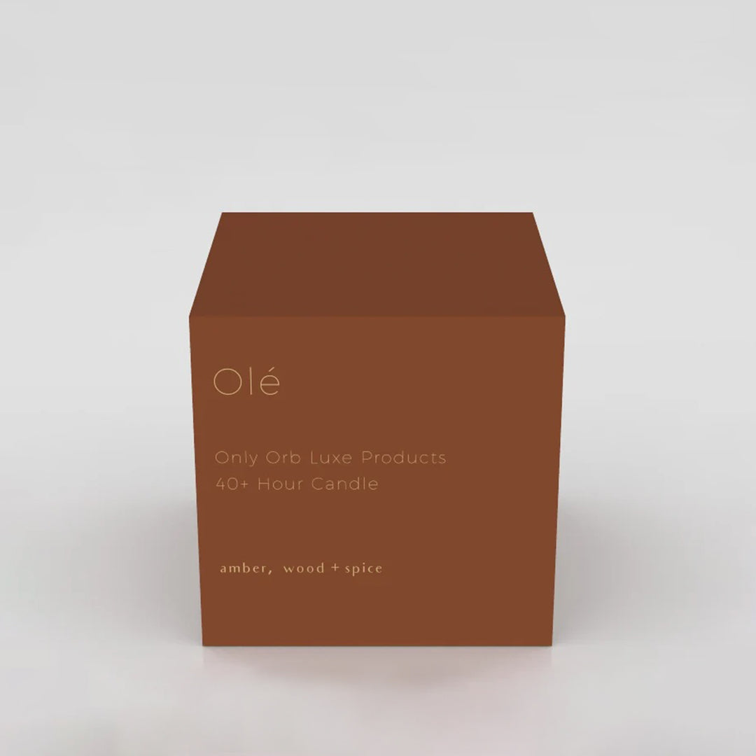 only orb | OLE scented candle refill | amber + wood + spice
