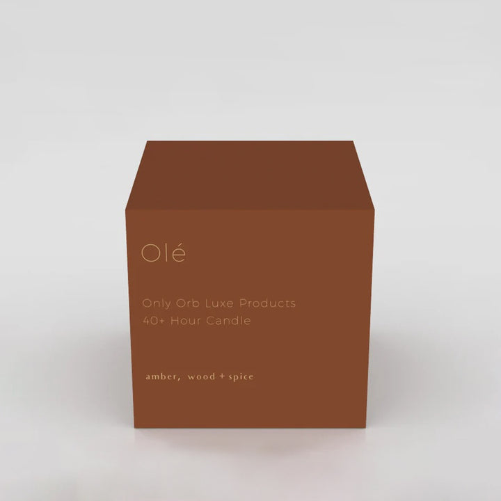 only orb | OLE scented candle refill | amber + wood + spice