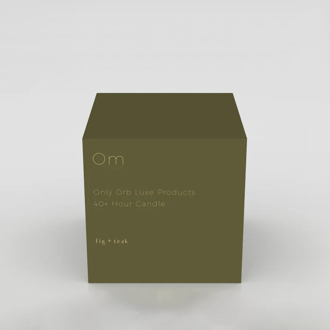 only orb | OM scented candle | fig + teak