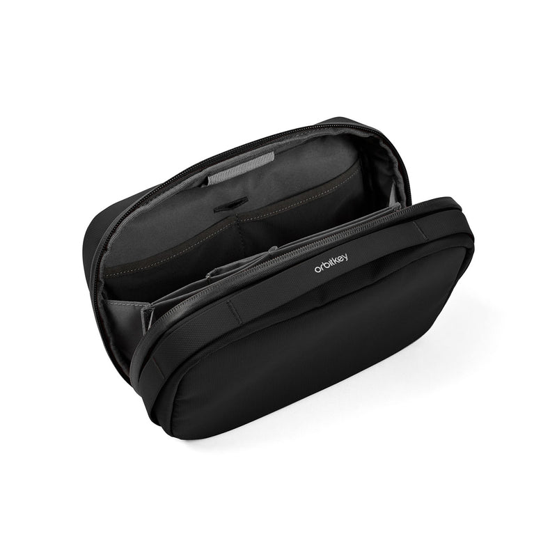 orbitkey | 2-in-1 tech pouch | black