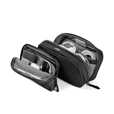 orbitkey | 2-in-1 tech pouch | black