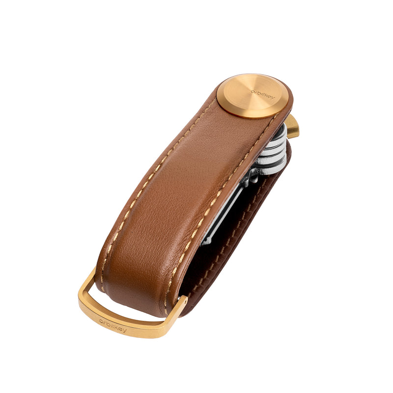 orbitkey | key organiser leather pro | cedar