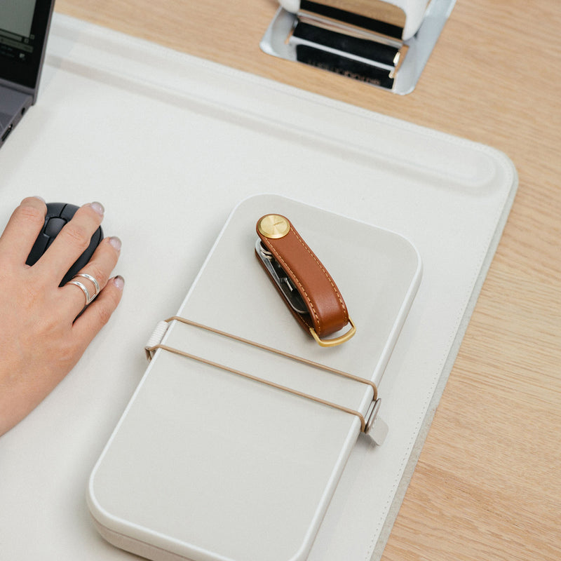 orbitkey | key organiser leather pro | cedar