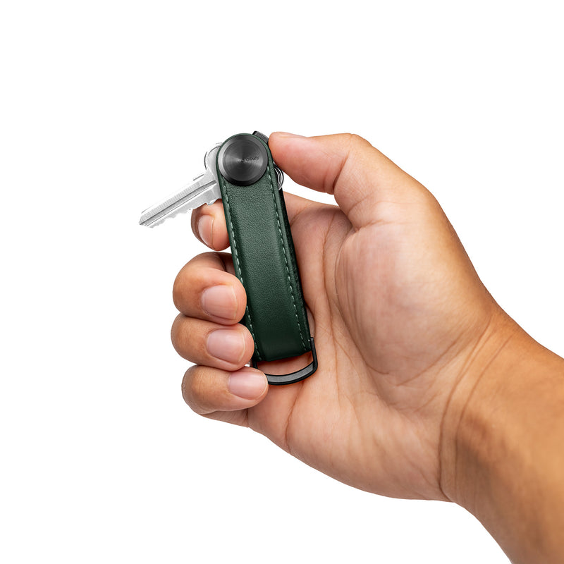 orbitkey | key organiser leather pro | evergreen