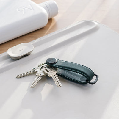 orbitkey | key organiser leather pro | evergreen