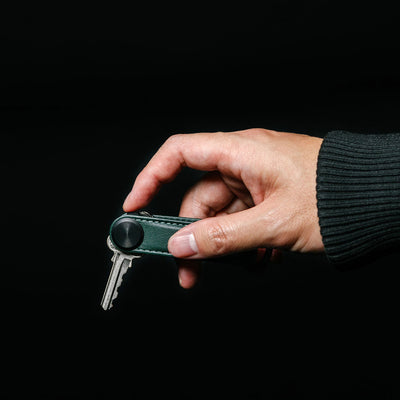 orbitkey | key organiser leather pro | evergreen