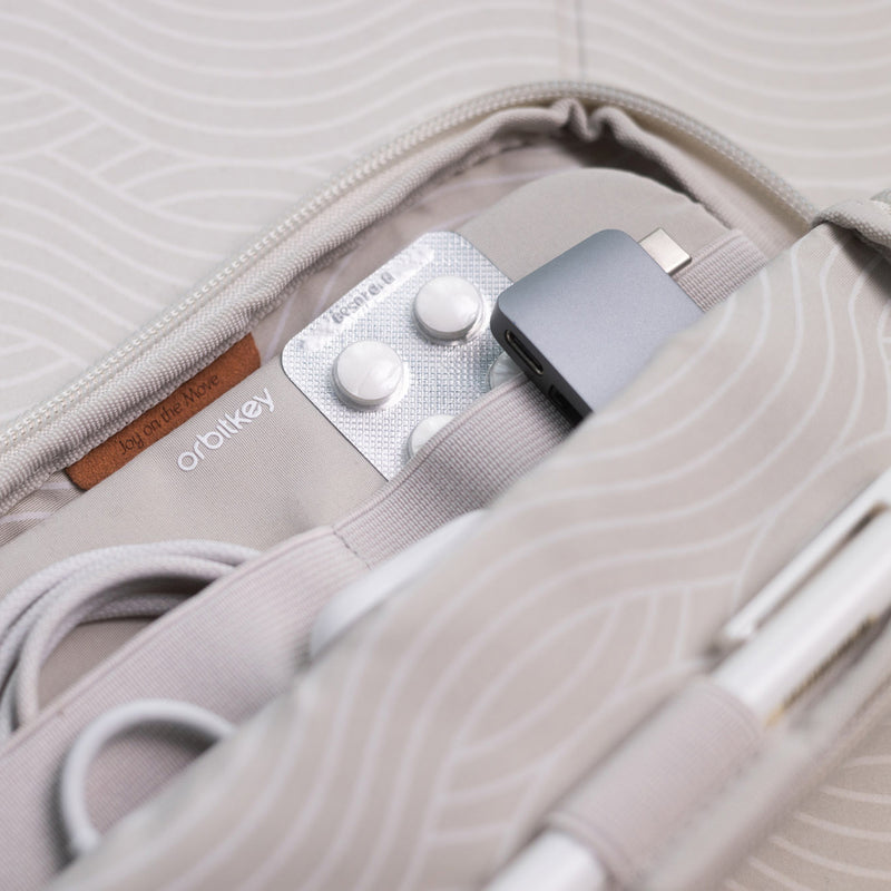 orbitkey | 2-in-1 tech pouch | konmari - limited edition