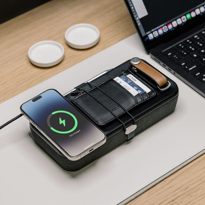 orbitkey | nest organiser + charger v2 | black