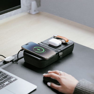 orbitkey | nest organiser + charger v2 | black