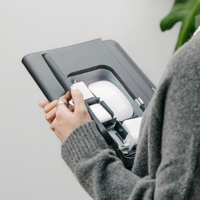 orbitkey | nest organiser + charger v2 | black