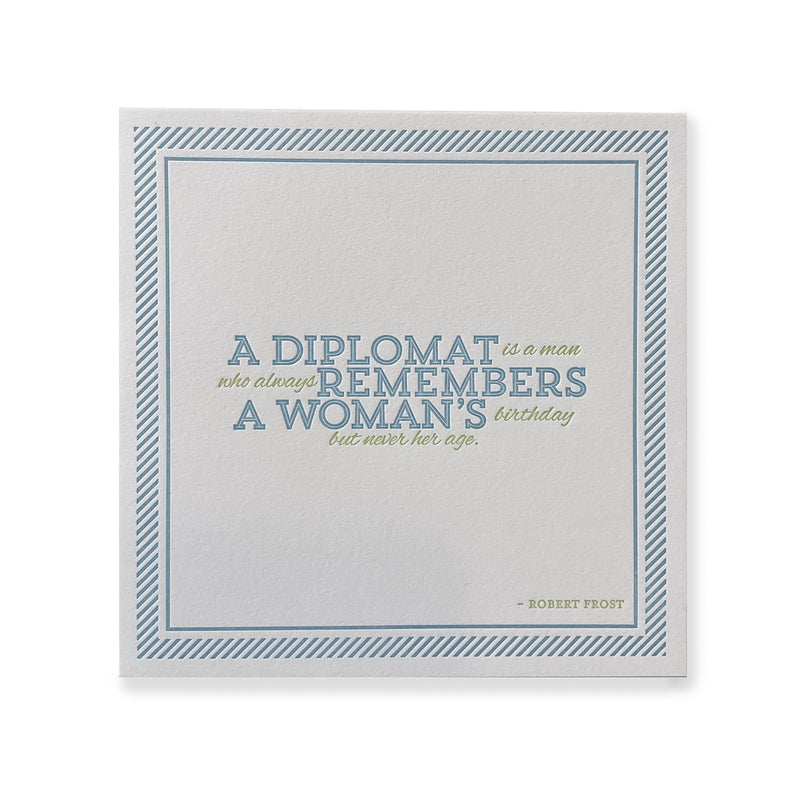 paper elephant | greeting card | a diplomat is a man who - DC