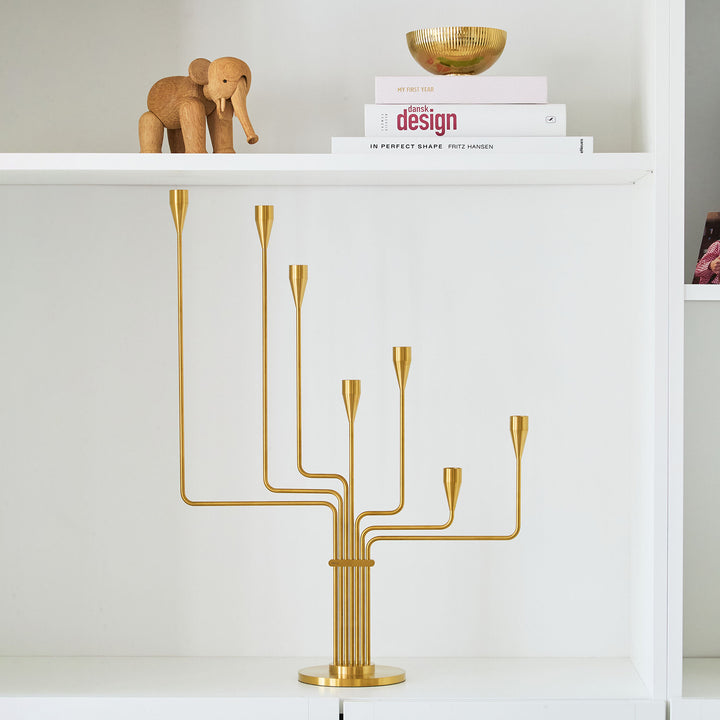 piet hein | great bear candelabra | brass 63cm