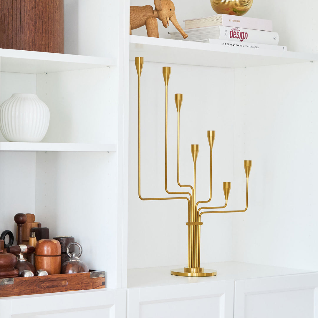 piet hein | great bear candelabra | brass 63cm