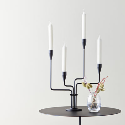 piet hein | southern cross candelabra | black 38cm