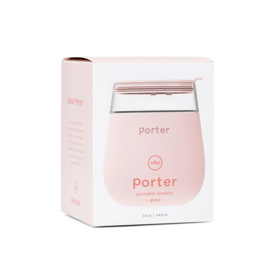porter | glass tumbler | blush - LC