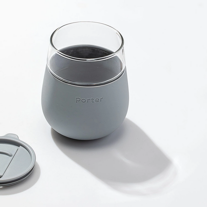 porter | glass tumbler | charcoal - LC