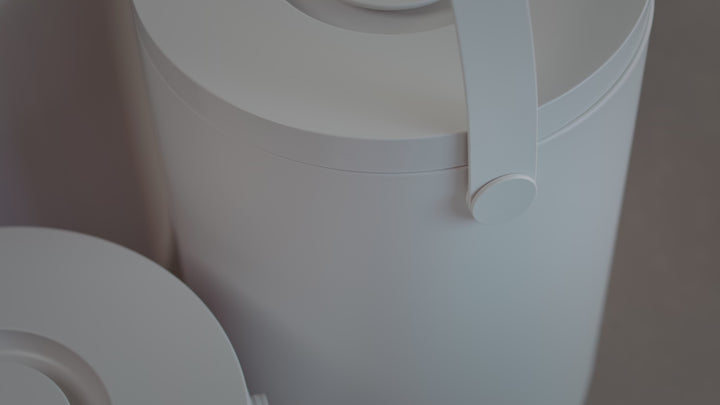zone denmark | circular waste bin | warm grey 15 litre ~ DC