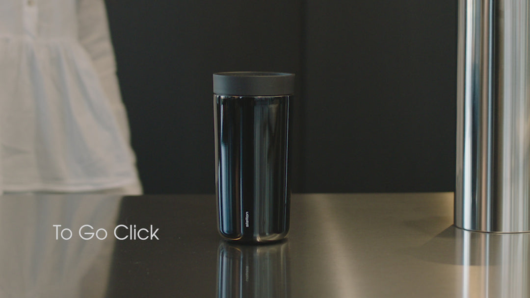 stelton | to go click vacuum insulated cup | soft light grey 200ml ~ DC