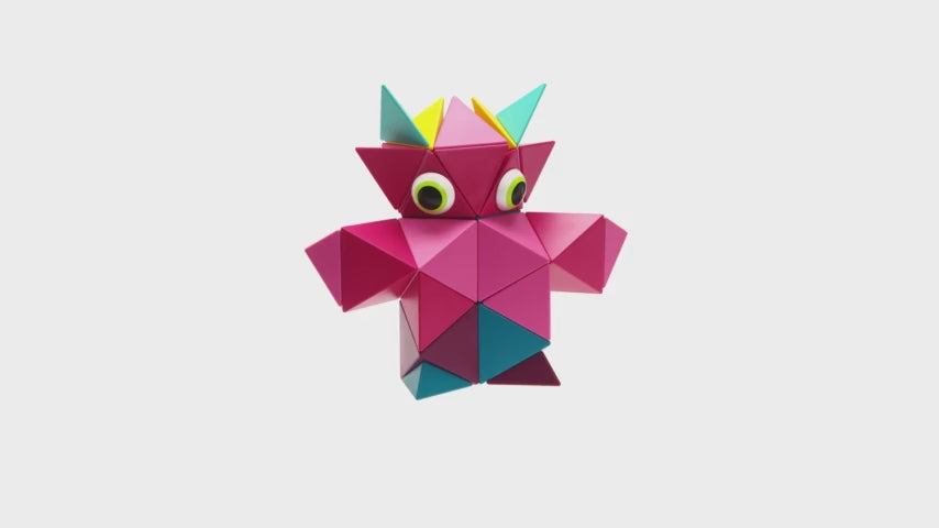 trido | magnetic art blocks | flamingo large - LC