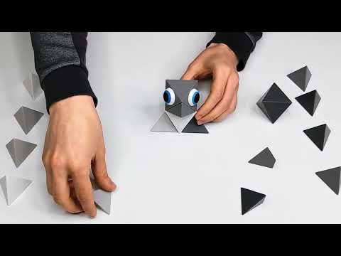 trido | magnetic art blocks | greyscale medium - LC