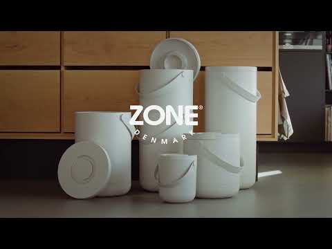 zone denmark | circular waste bin | warm grey 35 litre ~ DC